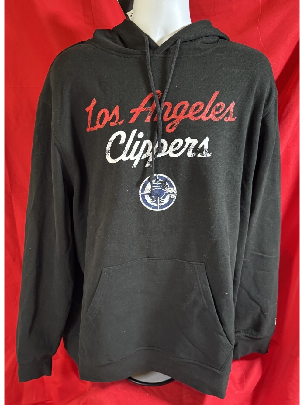 New Era Los Angeles Clippers Hoodie Black Logo Pullover Mens 2XL NWT NEW
